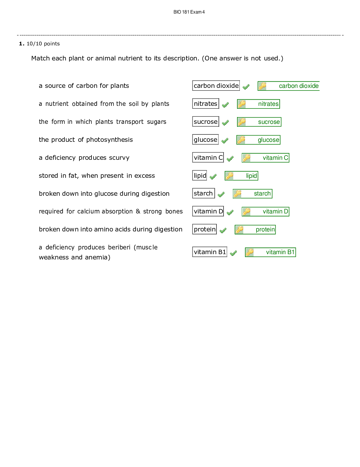 Preview image for North Carolina State University - BIO 181 - Practice Exam1 2 3 4 and Final Exam Study Guide Answer Key (Latest 2021) Verified Questions and Answers Download to Score A
